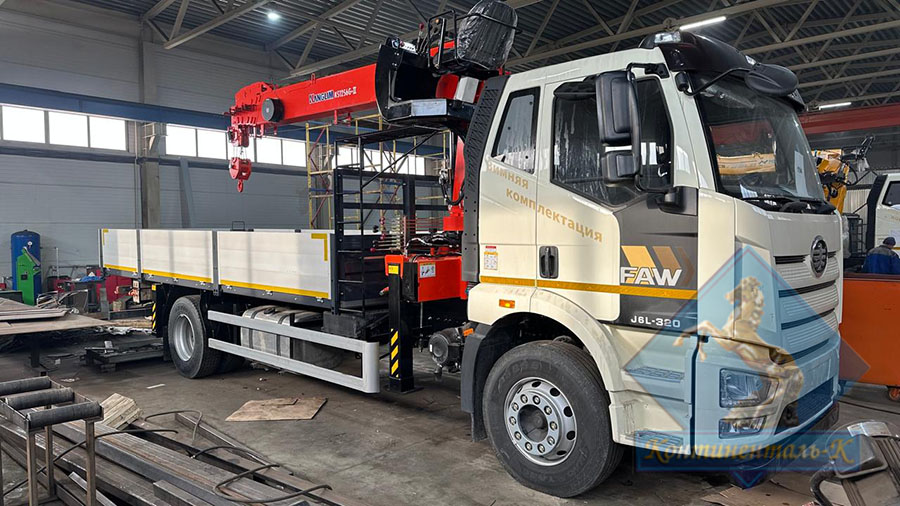 �������� ���������� FAW J6L-320 4x2 � ������������� (���) Kanglim KS 1256G-II